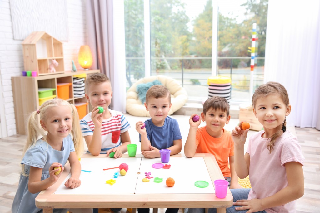 children playing